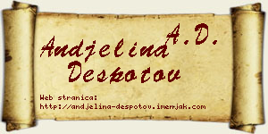Andjelina Despotov vizit kartica